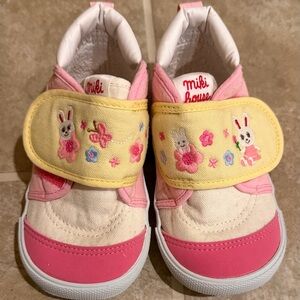 Miki House Pink and Cream Kids Sneakers